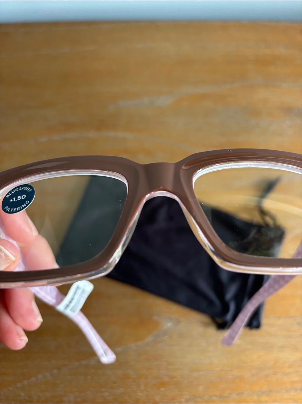 Anthropologie Peepers Louie Blue Light Readers in Mauve, +1.50, NWT